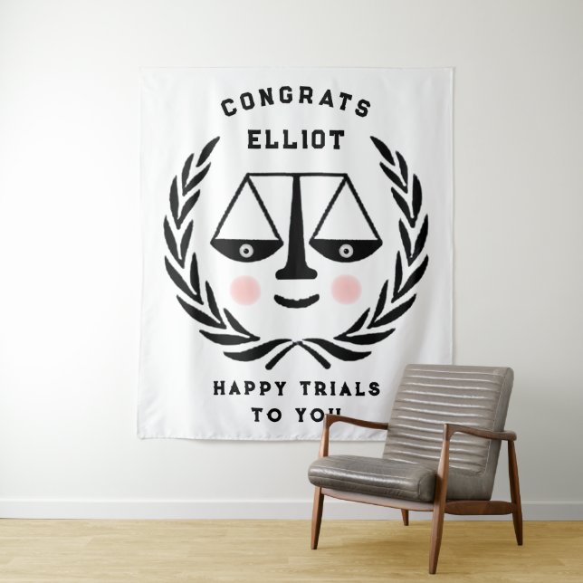 Tenture Bannière de la Faculté de Droit Avocat Congrats (En situation)