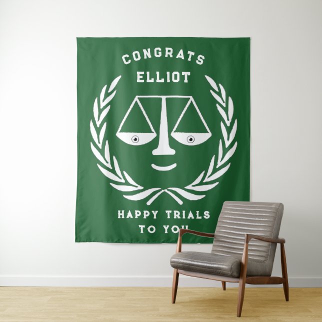 Tenture Bannière de la Faculté de Droit Avocat Congrats (En situation)