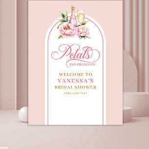 Tenture Bannière de la fête de mariage chic avec des pétal