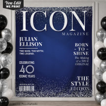 Bannière de magazine de mode personnalisée, fête b