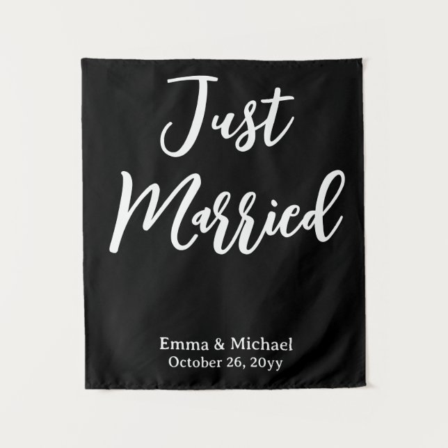 Tenture Bannière de mariage personnalisée Panneau de cérém (Devant)