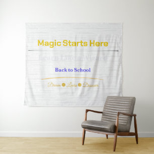 Tenture Bannière de rentrée scolaire Décoration de salle d