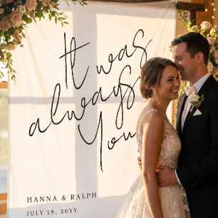 Tenture Bannière de signature de mariage C'était toujours