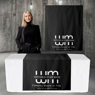 Tenture Bannière de table minimale personnalisée pour entr