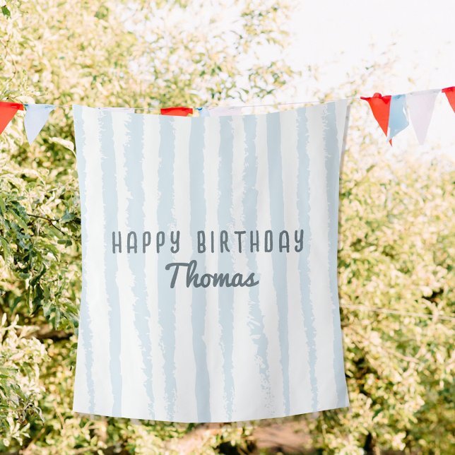 Tenture Bannière de toile de fond de nom d'anniversaire pe (Personalized Birthday Name Sheet Backdrop Banner)