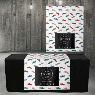 Tenture Bannière du coureur de table Business Logo Camions