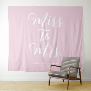 Tenture Bannière moderne de Baby Shower de Mademoiselle à