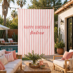 Tenture Bannière Personnalisée Joyeux Anniversaire Tapisse