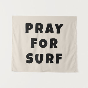 Tenture Bannière personnalisée Prière pour le surf Mur boh