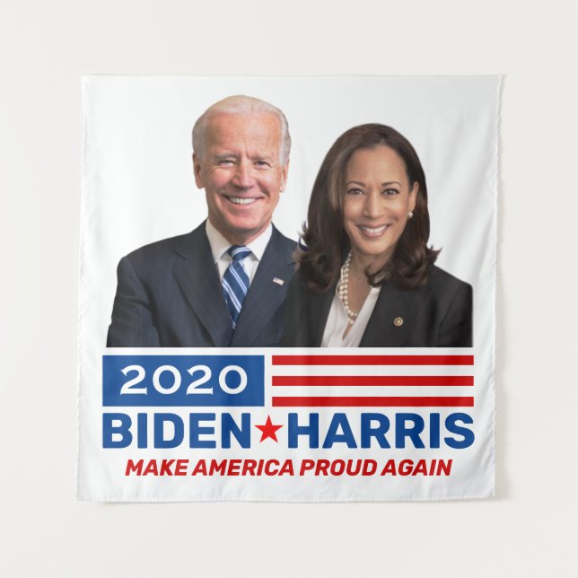 Tenture Bannières de fond Joe Biden Kamala Harris 2020 (Devant)