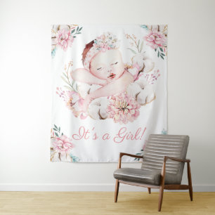 Tenture Bannières de toile de fond pour Baby Shower pour B