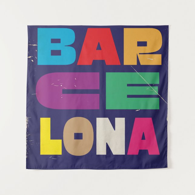 Tenture Barcelone Espagne (Devant)