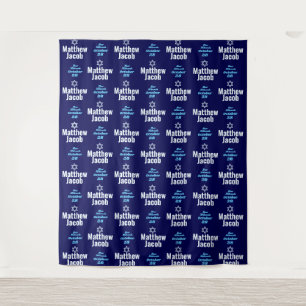 Tenture Barre Mitzvah Étape et liste déroulante des répéti