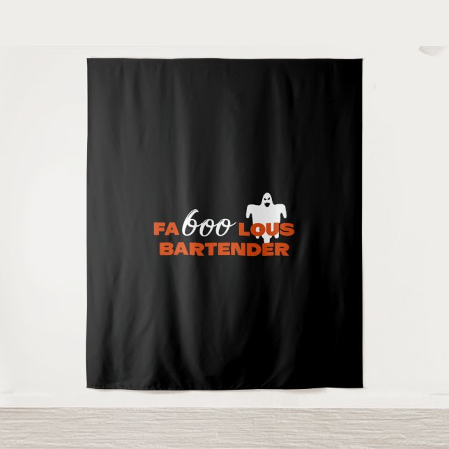 Tenture Bartender Halloween (Devant)