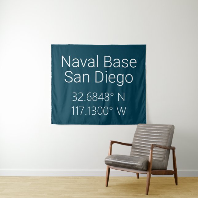 Tenture Base navale San Diego Latitude Longitude (En situation (horizontale))