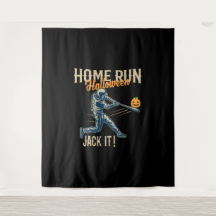 Tenture Baseball Halloween amusant Retro détendu stylé