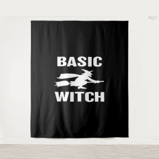 Tenture Basic Witch drôle Halloween disant femmes