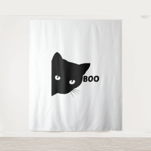 Tenture Bateau à chat noir Chats cadeaux Halloween