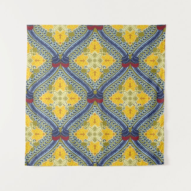 Tenture Batik indonésien : est une technique de teinture à (Devant)