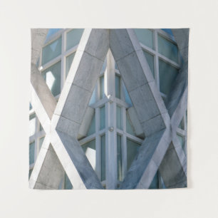 Tenture Bâtiment en béton gris en journée