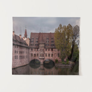Tenture Bâtiment historique au coucher du soleil à Nurembe