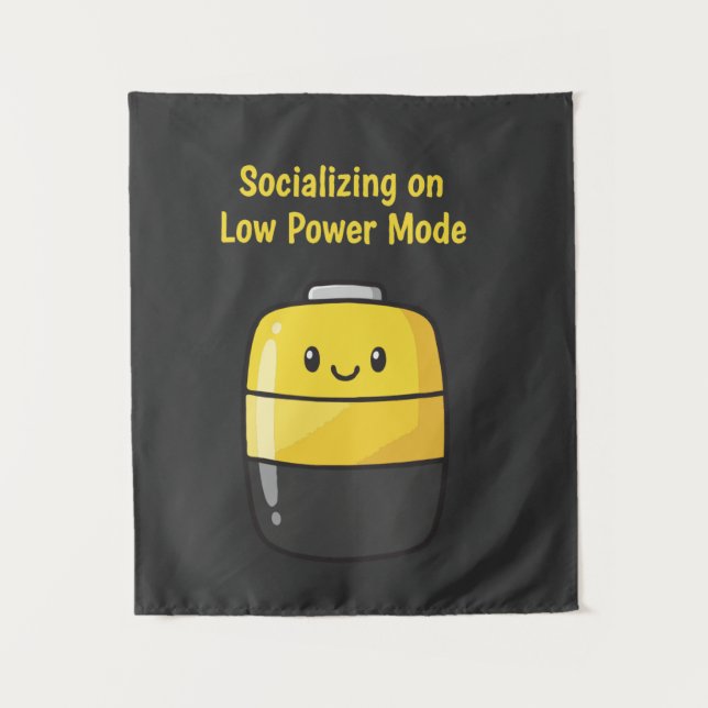 Tenture Batterie Sociale Mignonne "Socialisation en Mode F (Devant)