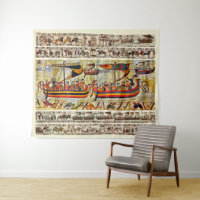 BAYEUX TAPESTRY 1066 NAVIRES VIKING