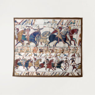 TENTURE BAYEUX TAPESTRY 1066 NORMAN KNIGHTS AND ARCHERS