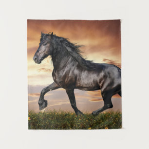 Tenture Beau Cheval Noir