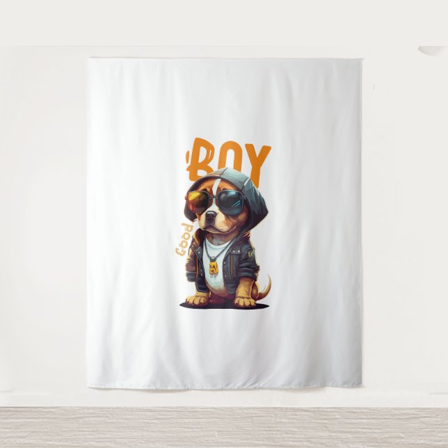 Tenture Beau Chien Chien Cute Chiot (Devant)