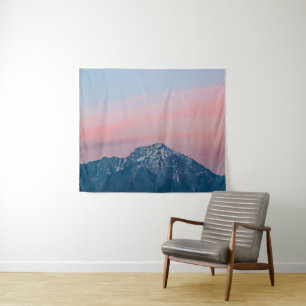 Tenture Beau coucher de soleil au-dessus de la montagne St