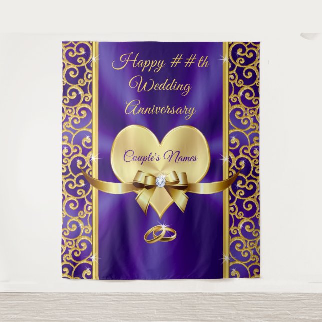 Tenture Beau, Joyeux anniversaire en toile de fond, pour n (Devant)