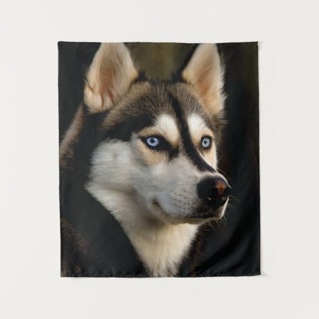 Tenture Beau Oreiller Husky Lrow (Devant)