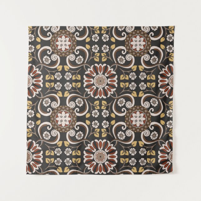 Tenture Beautiful islamic medallion seamless pattern texti (Devant)
