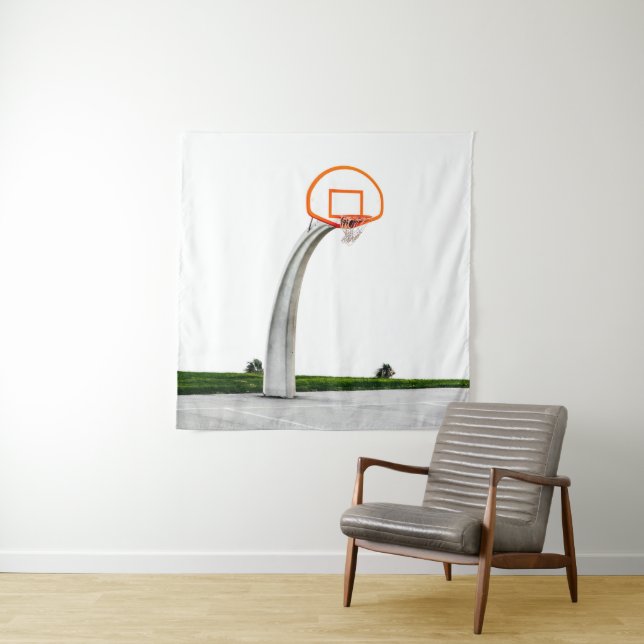 Tenture Beaux dessins de basketball (En situation)
