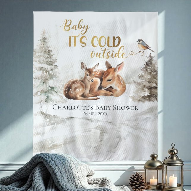 Tenture Bébé il fait froid à l'extérieur du Baby shower (Créateur téléchargé)