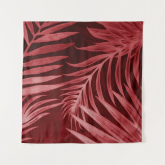 Tenture Belle couleur abstraite rose et rouge fleurs sur b