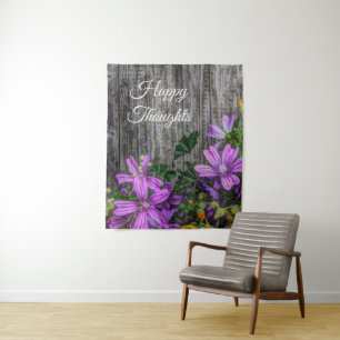Tenture Belle Elégante Fleurs Sauvages Colorées