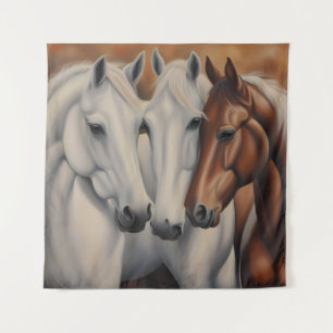 Tenture Belle peinture de chevaux