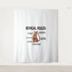 Tenture Bengale Amoureux des chats Dons Propriétaire De Ch
