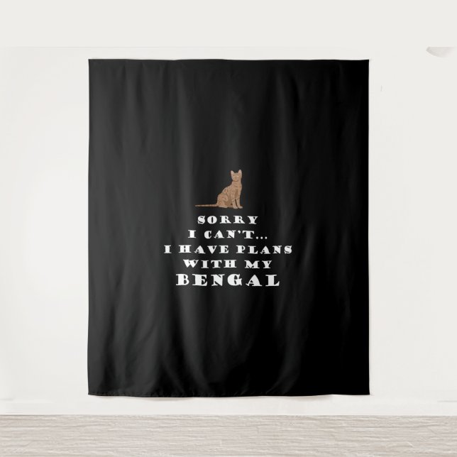 Tenture Bengale Chats Chat Cute Funny (Devant)