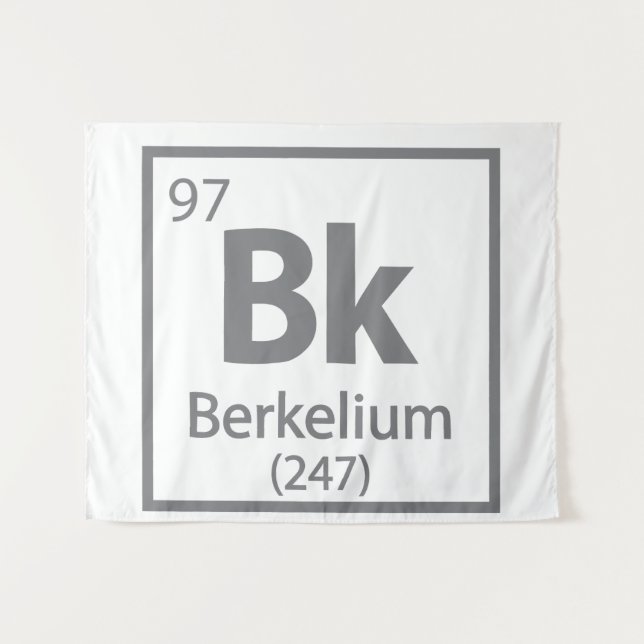 Tenture Berkelium - Berkeley Science - Tableau périodique (Devant (Horizontal))