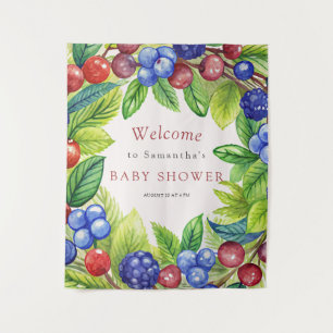 Tenture Berries Berry Baby shower sucré