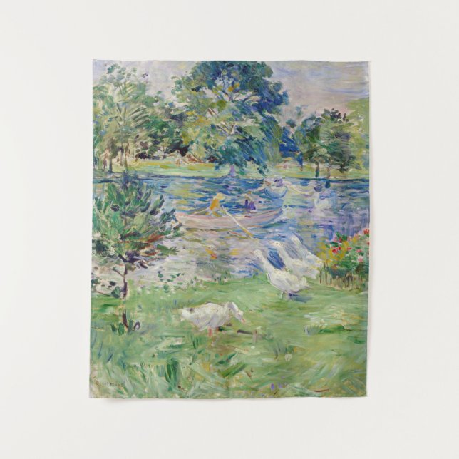 Tenture Berthe Morisot - Fille en bateau avec oie (Devant)