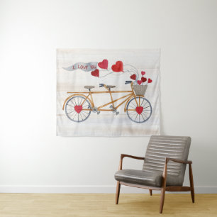 Tenture Bicyclette rustique de Valentine construite pour