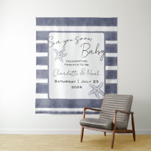 Tenture Bientôt de retour à la mer Baby Shower Bannière Ho