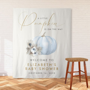 Tenture Bienvenue à la fête prénatale de Little Pumpkin Ba