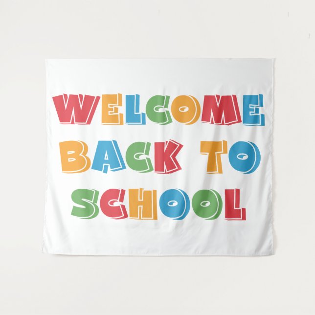 Tenture Bienvenue à l'école (Devant (Horizontal))