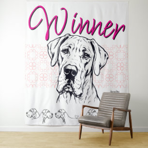 Tenture Bienvenue au show de Great Dane