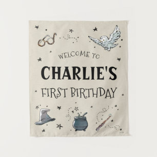 Tenture Bienvenue pour le premier anniversaire de Harry Po